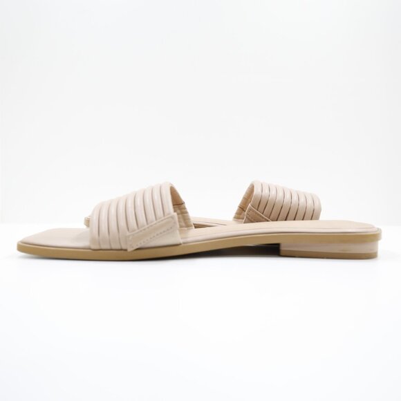 Torrid Tan Faux Leather Flat Slide Sandals - 12 Extra Wide WW - Picture 5 of 7